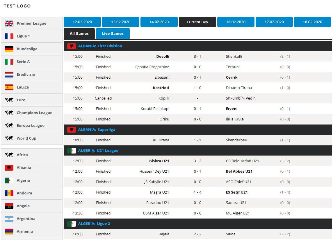 Baseball Standings Widget, Baseball Leaderboard Widget API